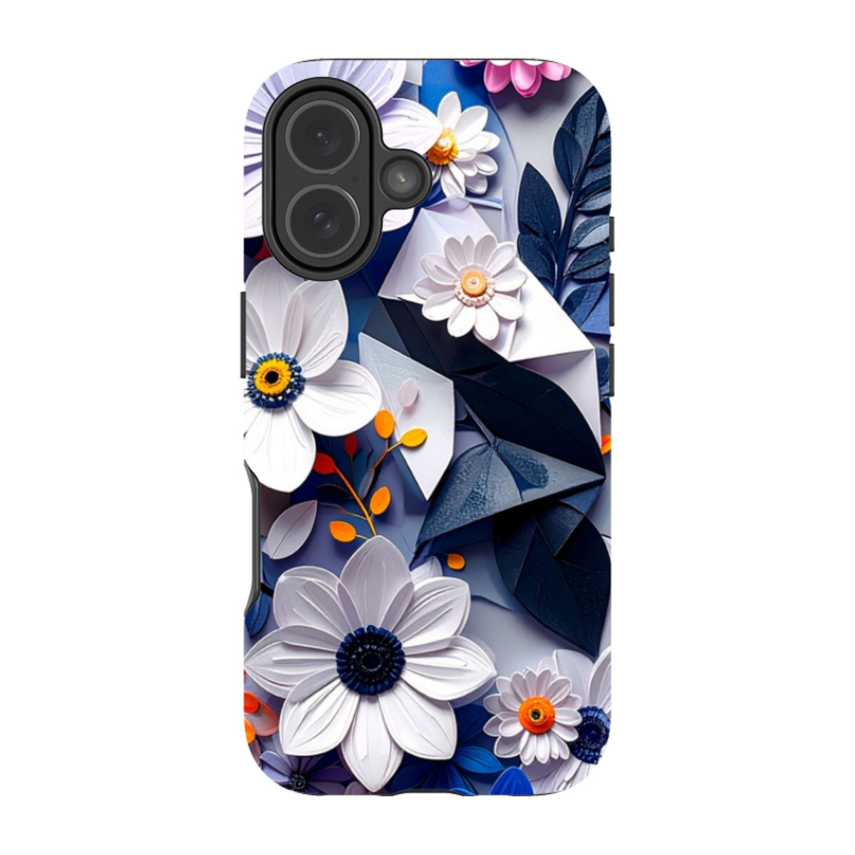 iPhone Tough Case - Summer Blue Florals