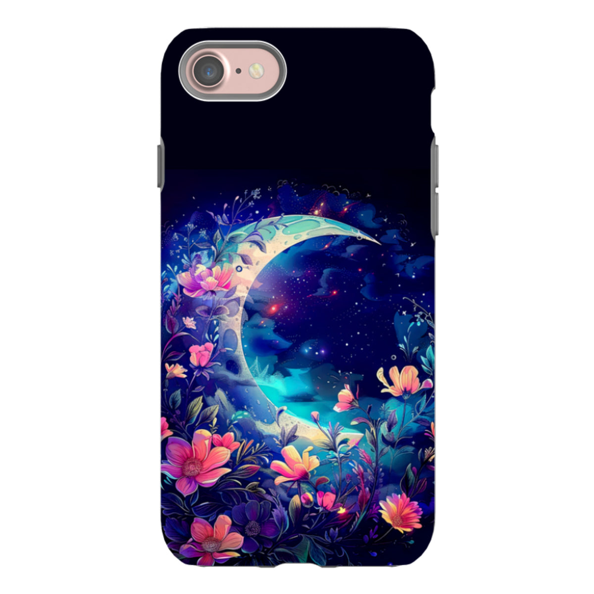 iPhone Tough Case - Summer Moon Floral I