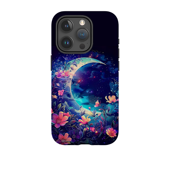 iPhone Tough Case - Summer Moon Floral I