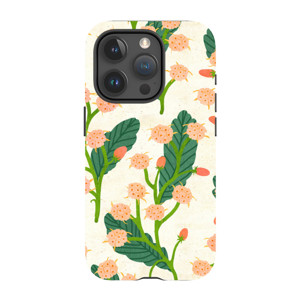 iPhone Tough Case - Summer Seeds Cream By Katherine Quinn