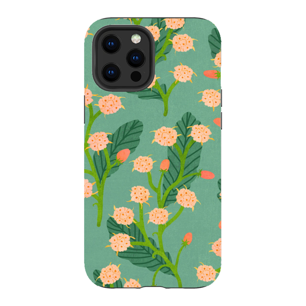 iPhone Tough Case - Summer Seeds Teal By Katherine Quinn