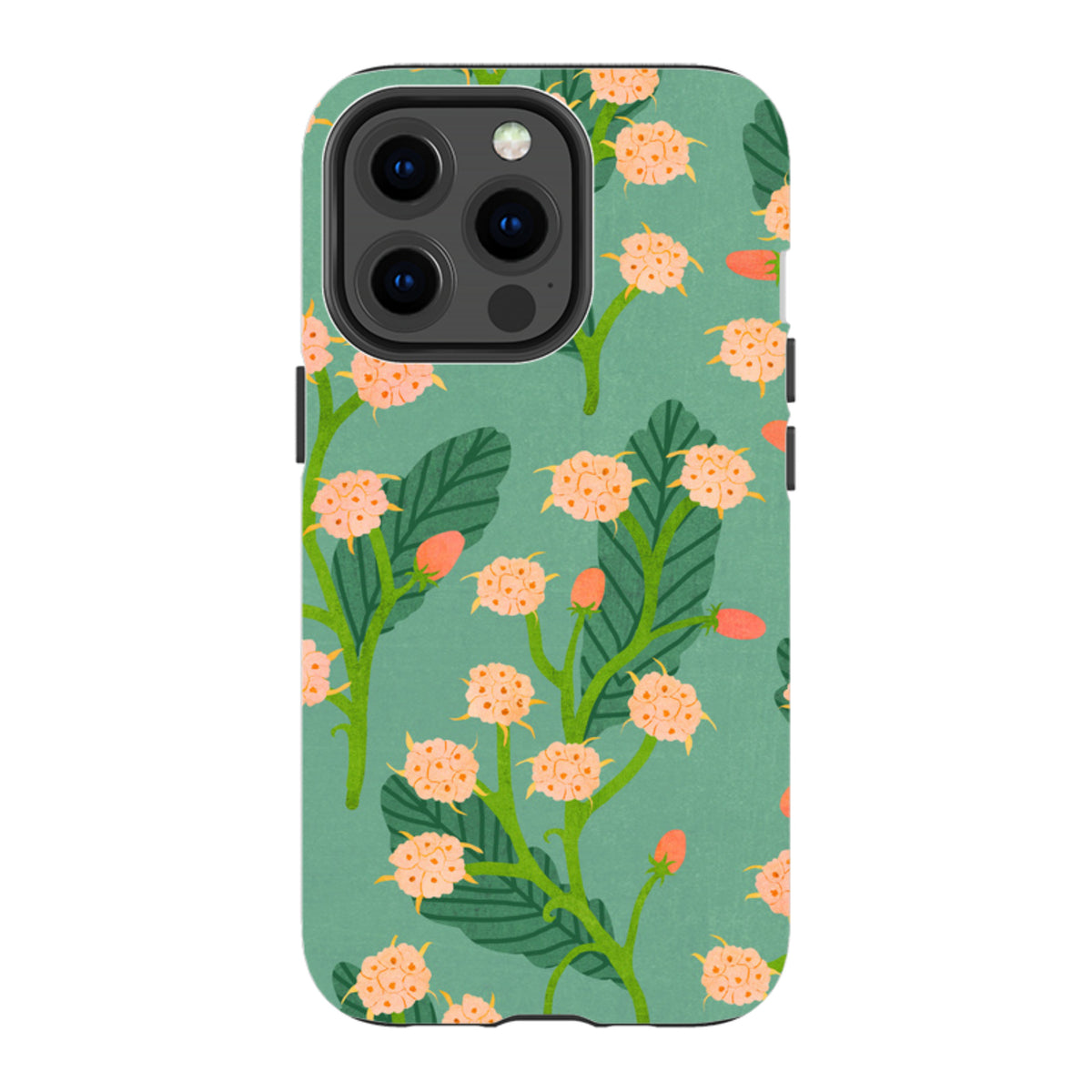 iPhone Tough Case - Summer Seeds Teal By Katherine Quinn