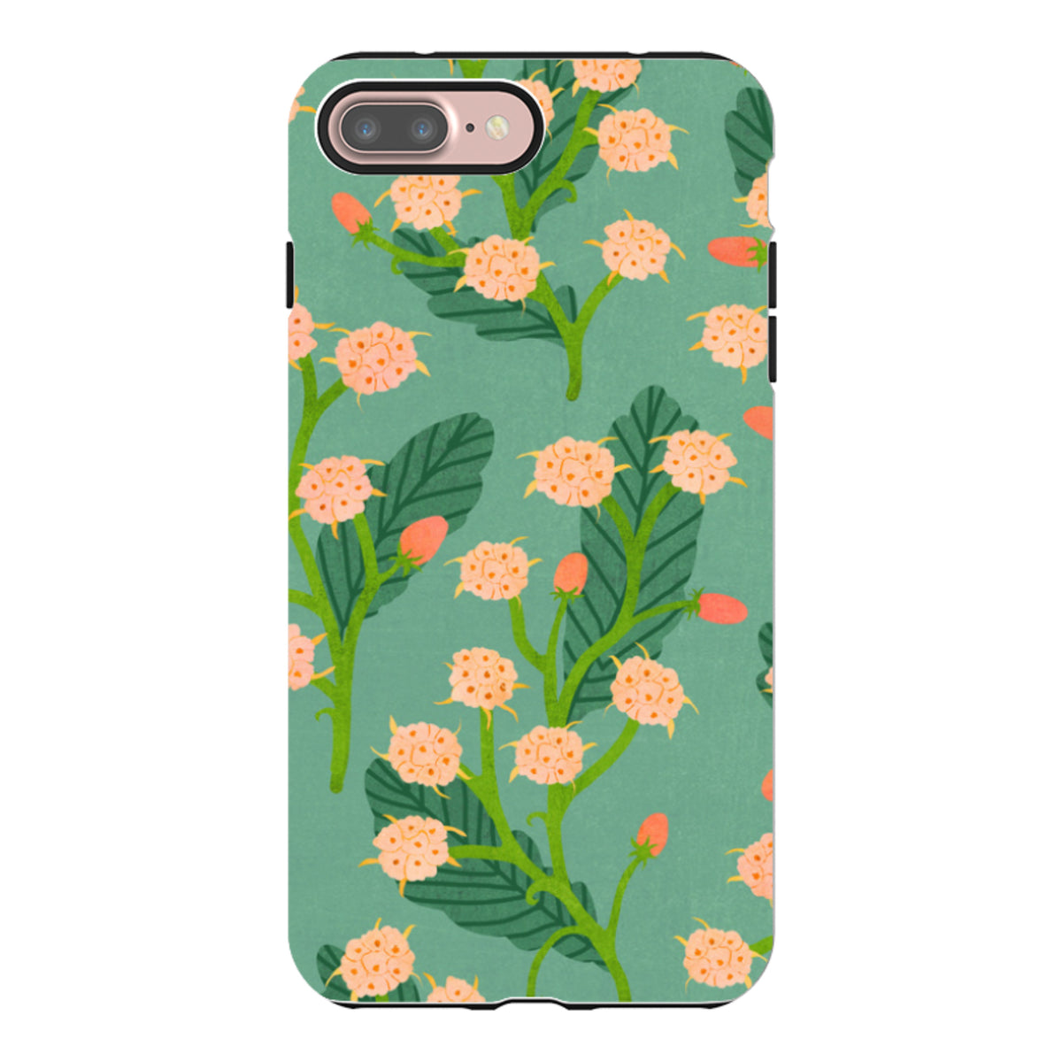iPhone Tough Case - Summer Seeds Teal By Katherine Quinn