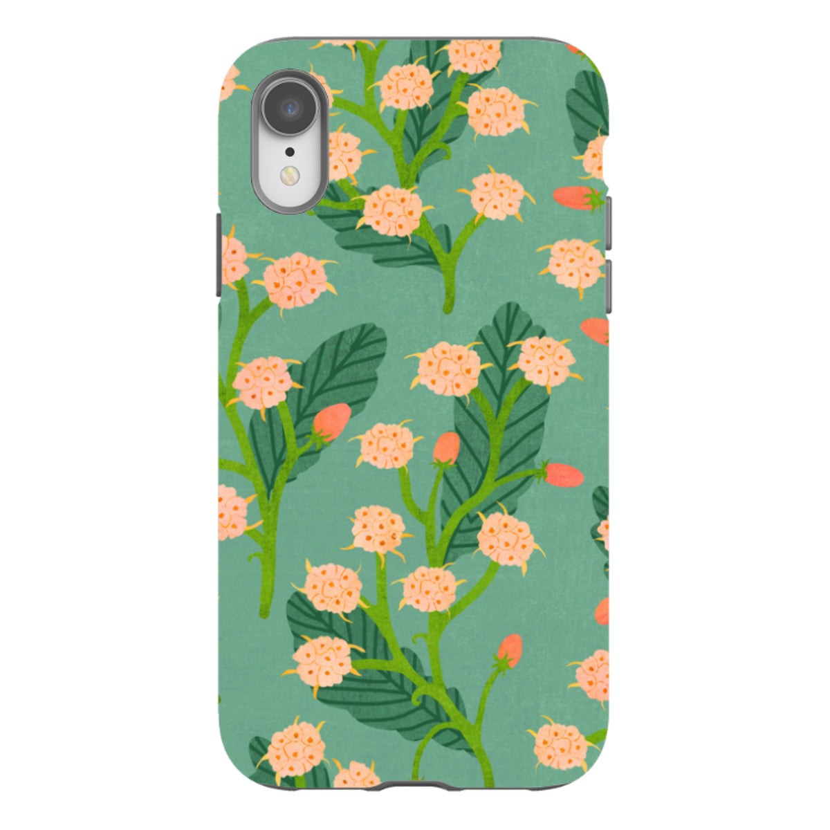 iPhone Tough Case - Summer Seeds Teal By Katherine Quinn
