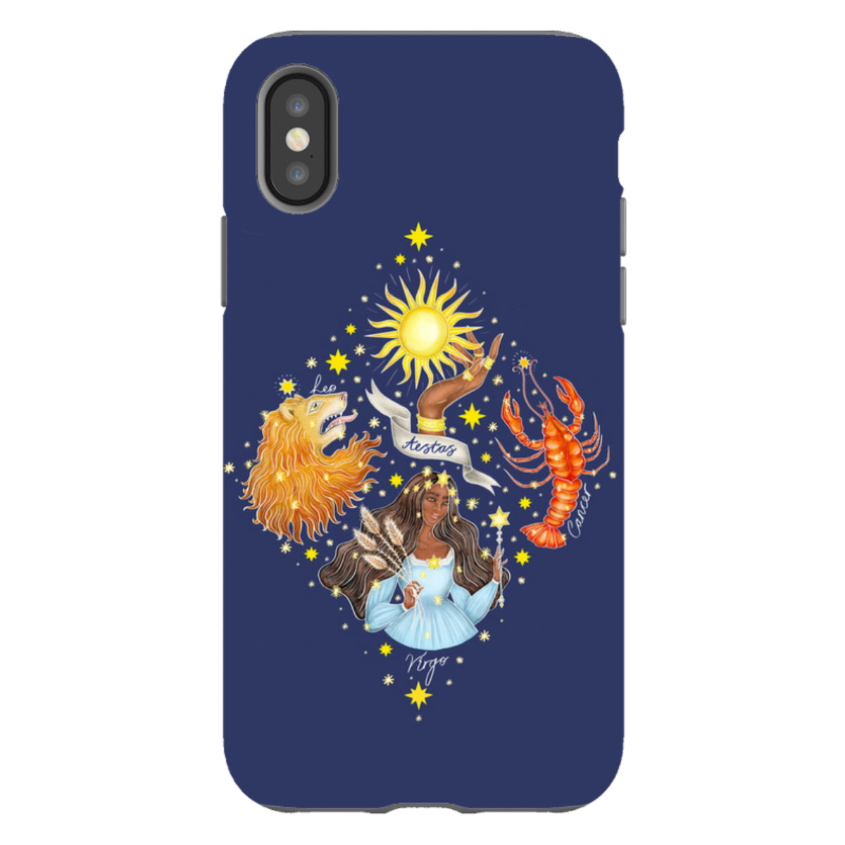 iPhone Tough Case - Summer Zodiac By Catherine Rowe