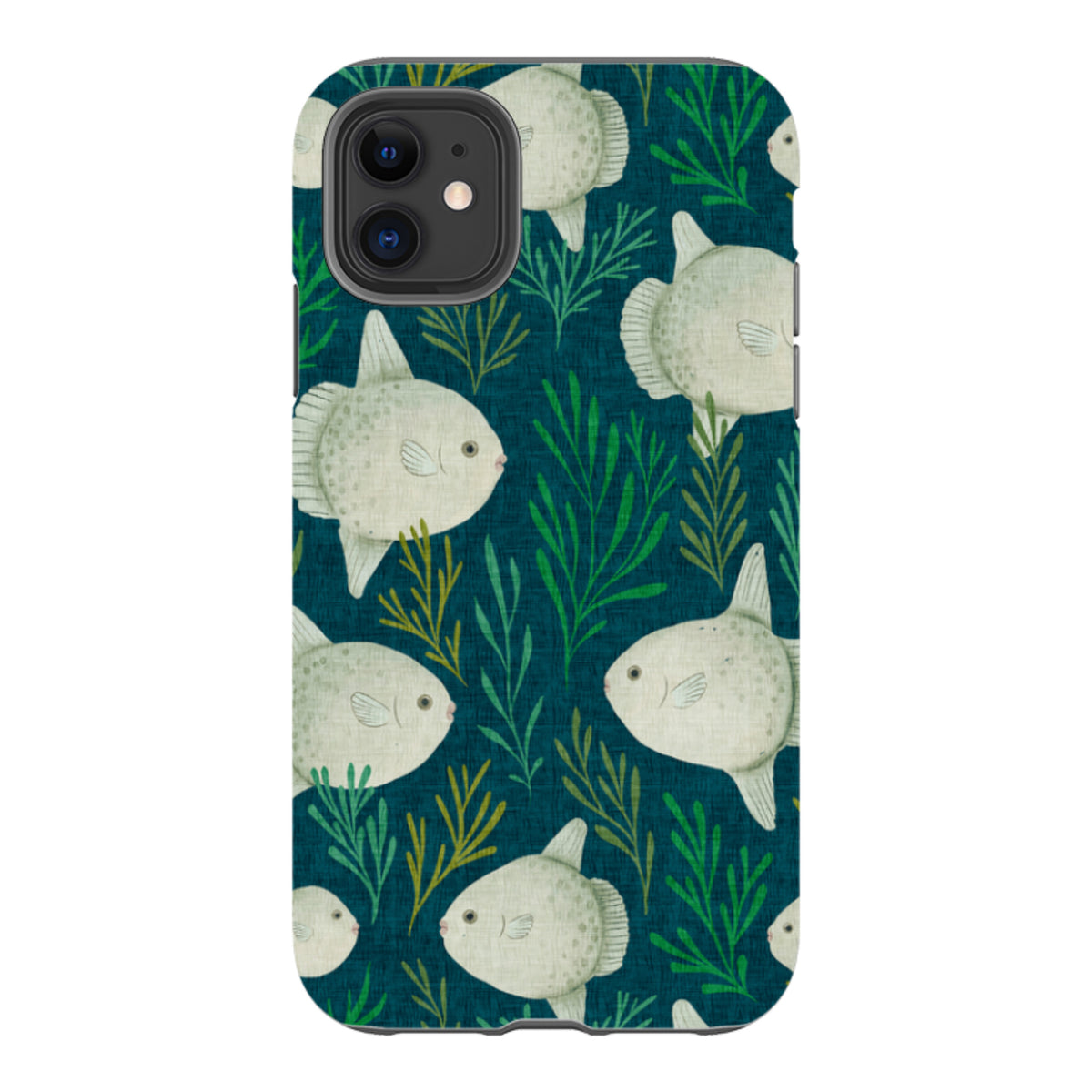 iPhone Tough Case - Sunfish blue By Katherine Quinn