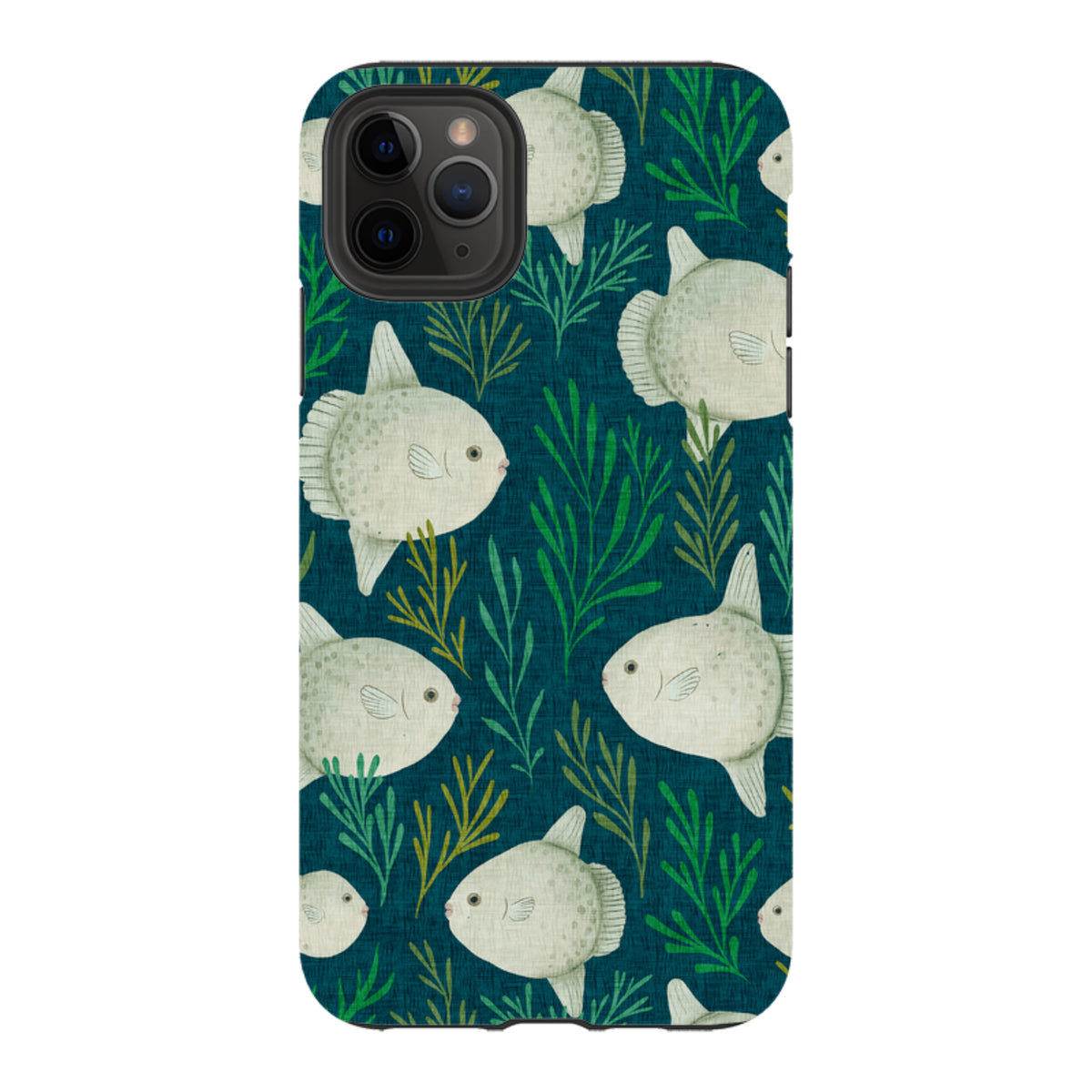 iPhone Tough Case - Sunfish blue By Katherine Quinn