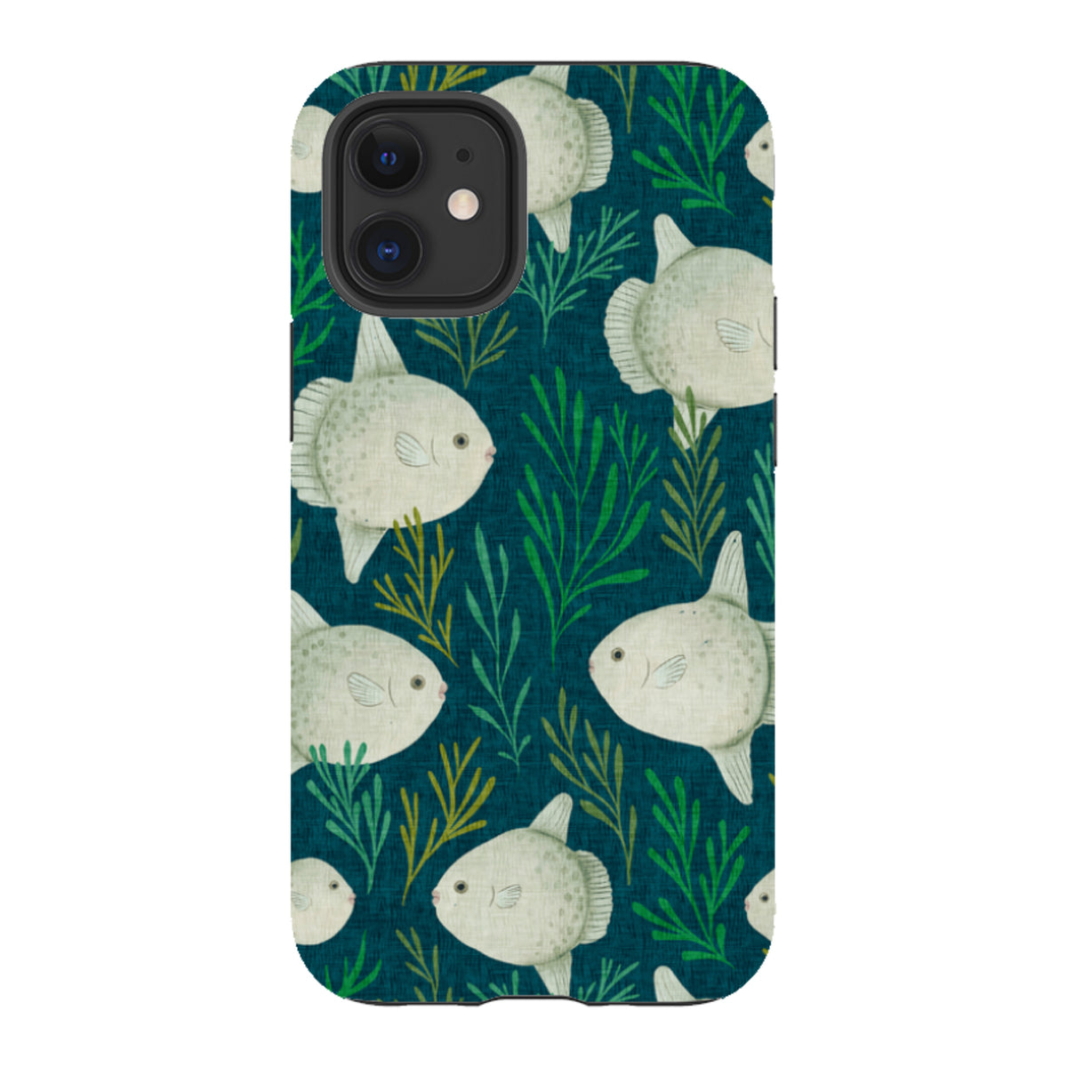 iPhone Tough Case - Sunfish blue By Katherine Quinn