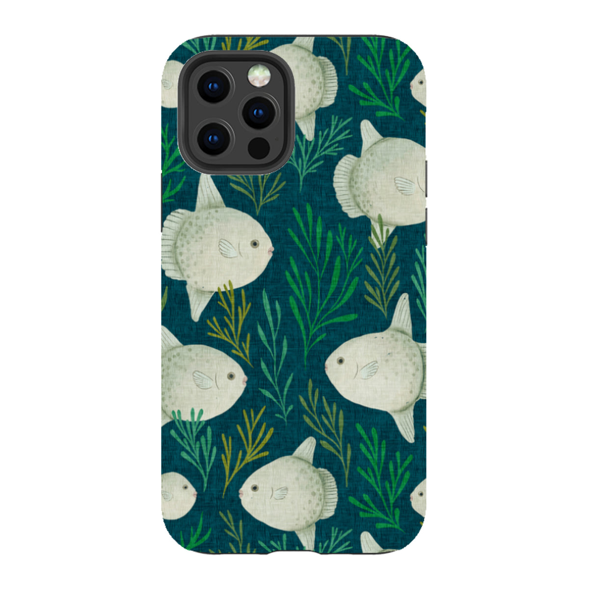 iPhone Tough Case - Sunfish blue By Katherine Quinn