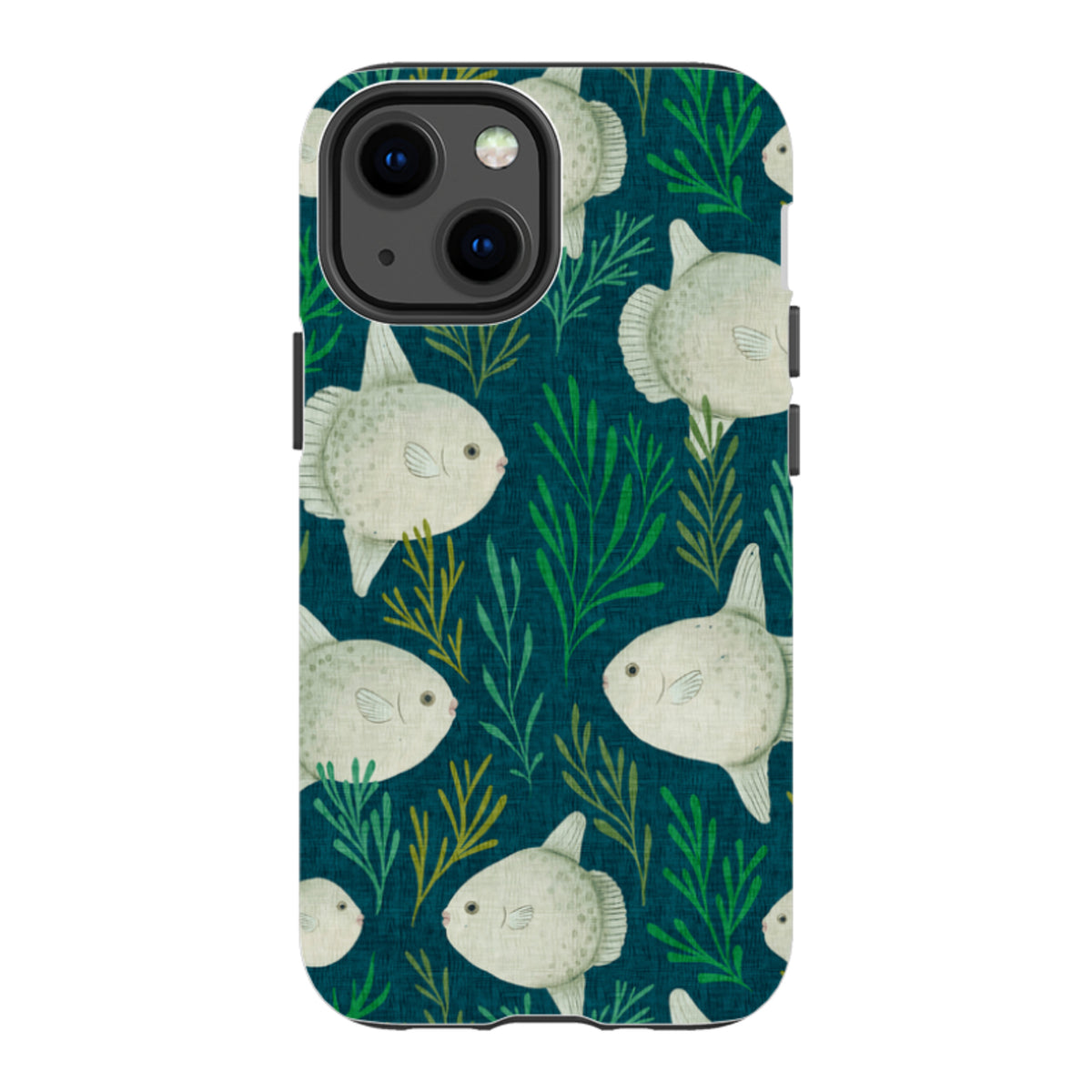 iPhone Tough Case - Sunfish blue By Katherine Quinn