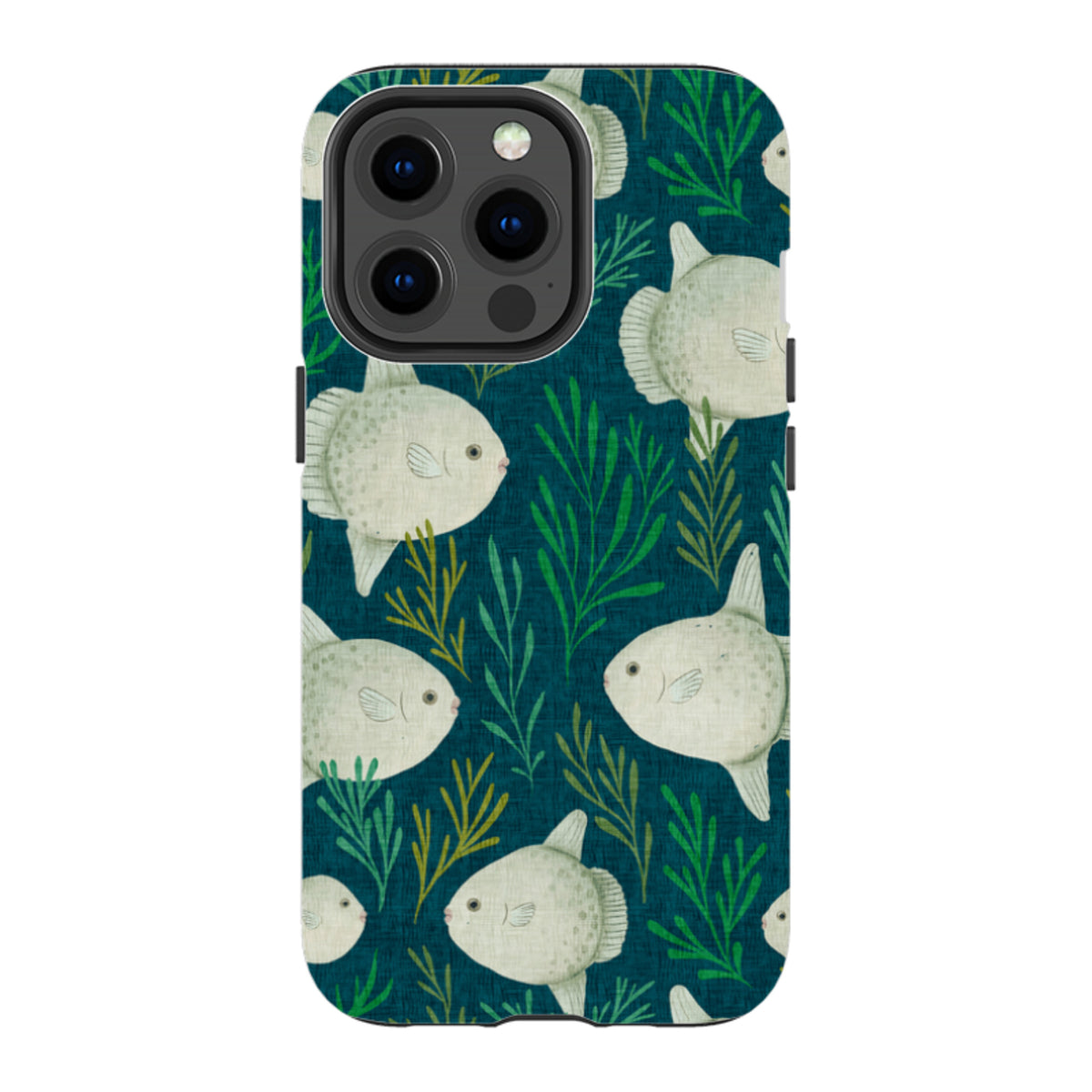 iPhone Tough Case - Sunfish blue By Katherine Quinn