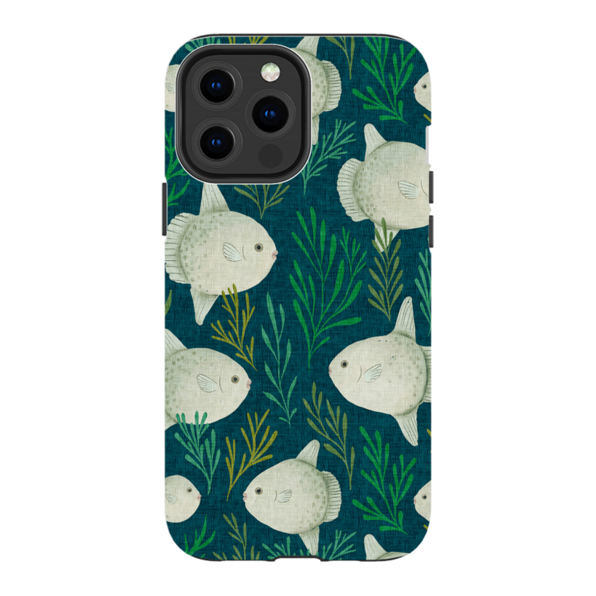 iPhone Tough Case - Sunfish blue By Katherine Quinn
