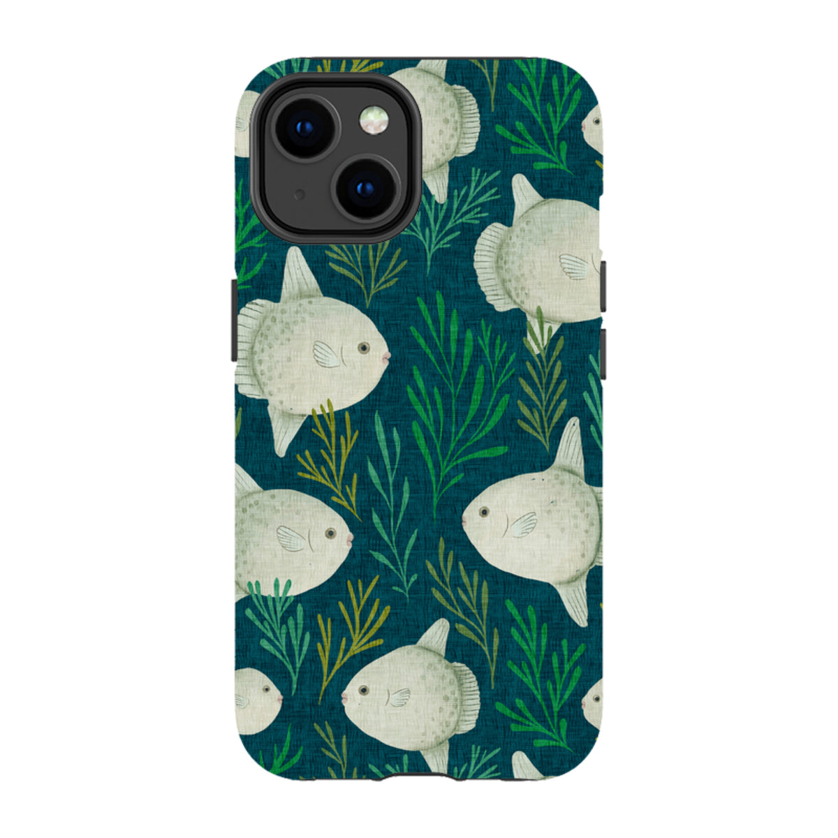 iPhone Tough Case - Sunfish blue By Katherine Quinn