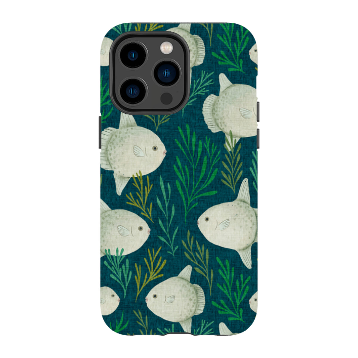 iPhone Tough Case - Sunfish blue By Katherine Quinn