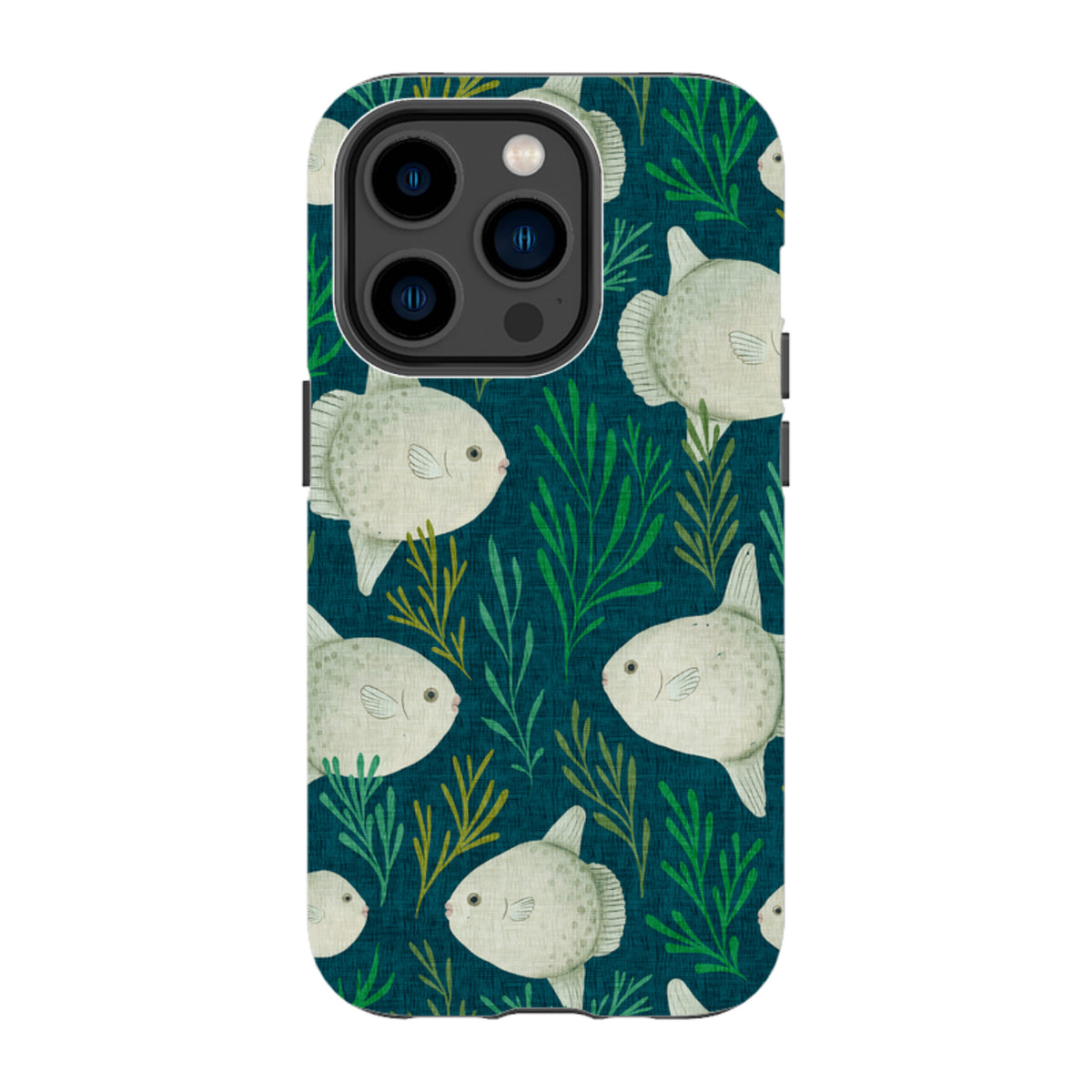 iPhone Tough Case - Sunfish blue By Katherine Quinn