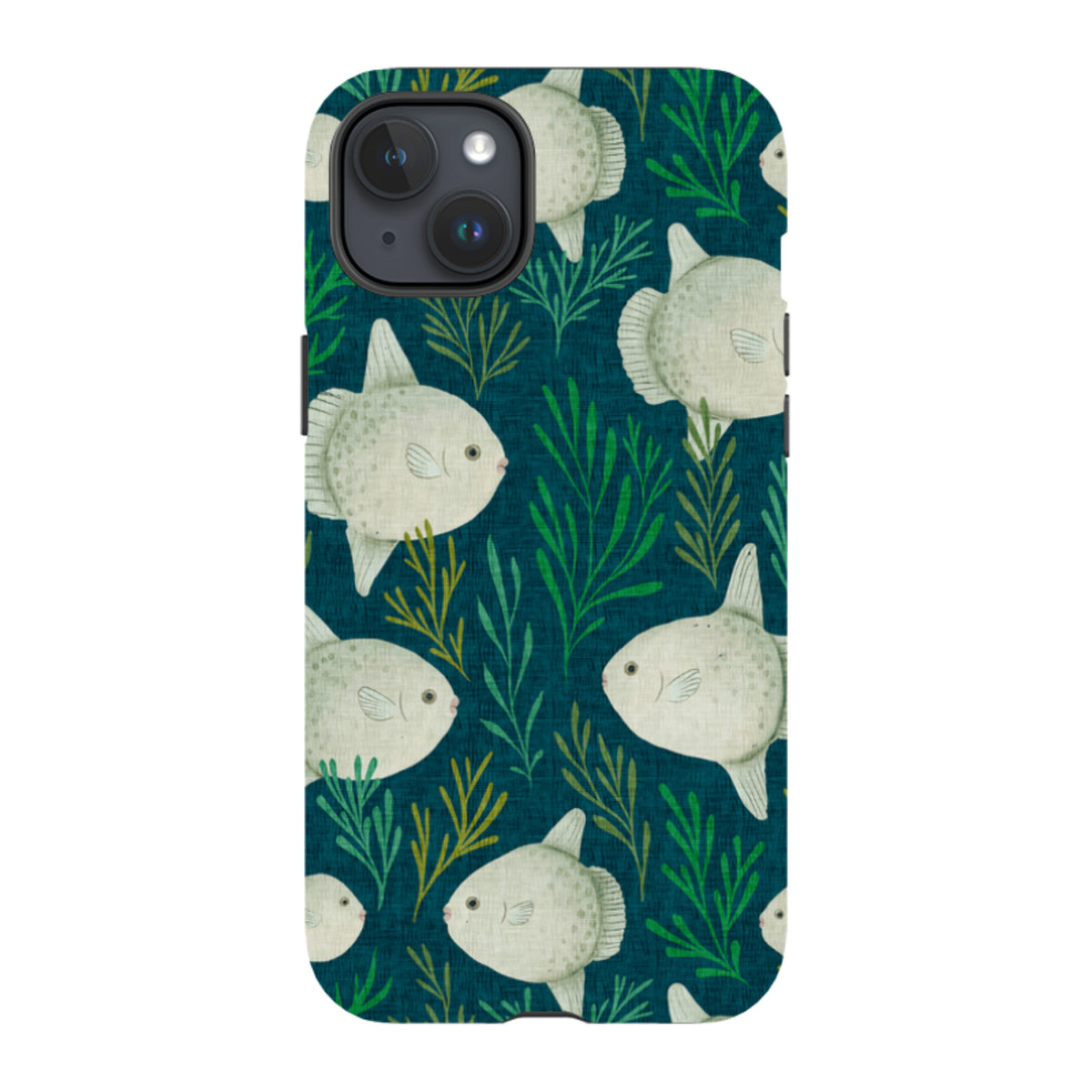 iPhone Tough Case - Sunfish blue By Katherine Quinn