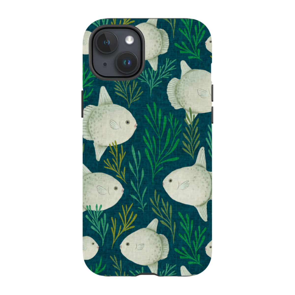 iPhone Tough Case - Sunfish blue By Katherine Quinn