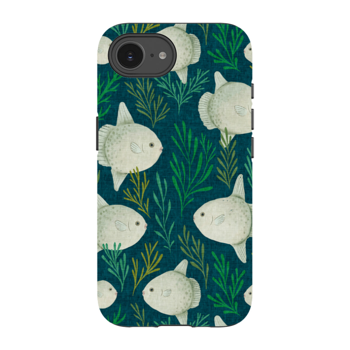 iPhone Tough Case - Sunfish blue By Katherine Quinn