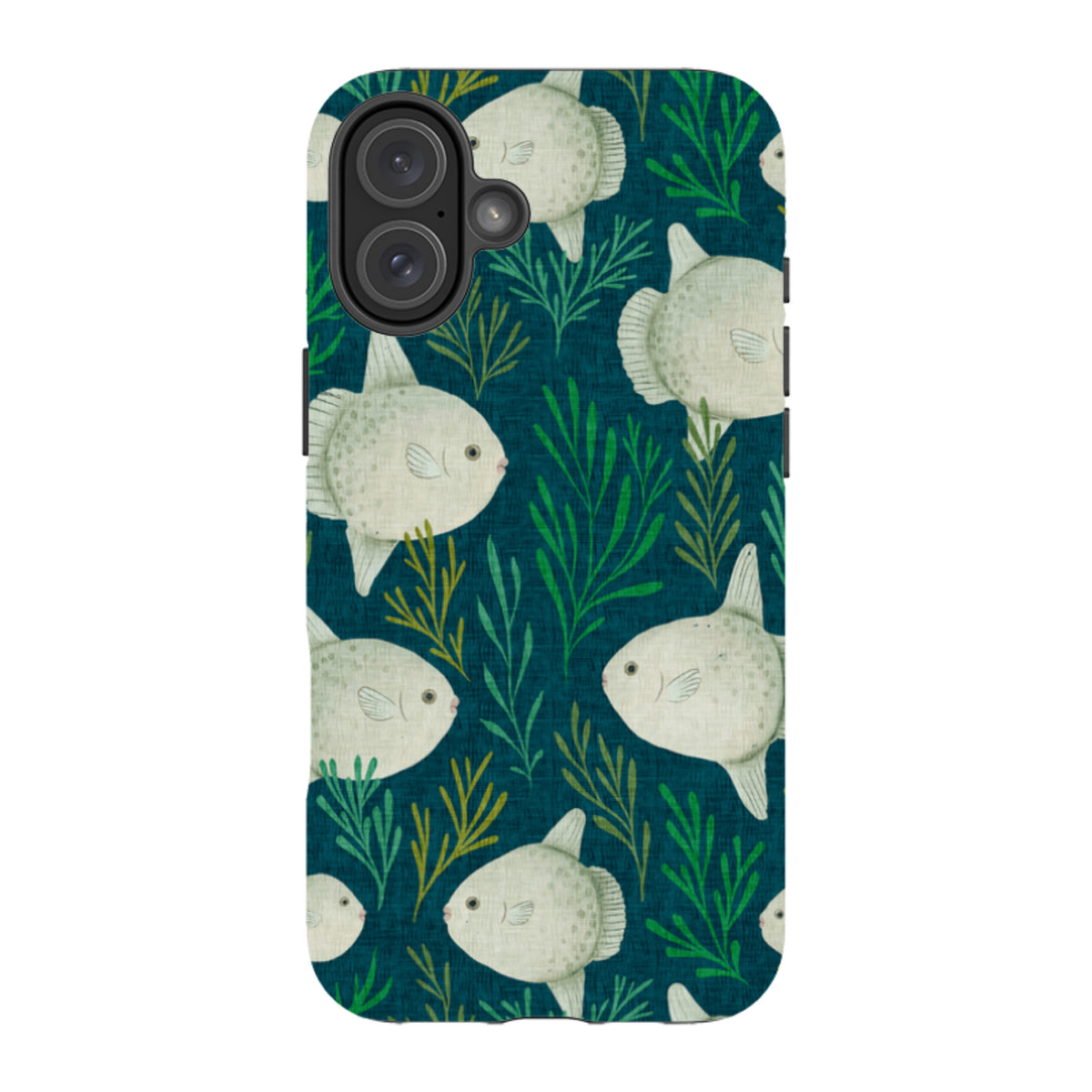 iPhone Tough Case - Sunfish blue By Katherine Quinn