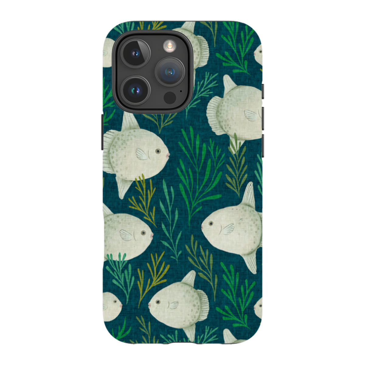 iPhone Tough Case - Sunfish blue By Katherine Quinn