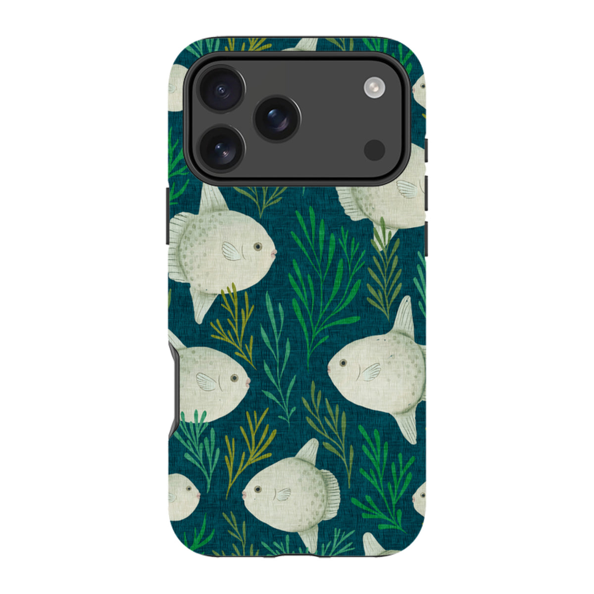 iPhone Tough Case - Sunfish blue By Katherine Quinn