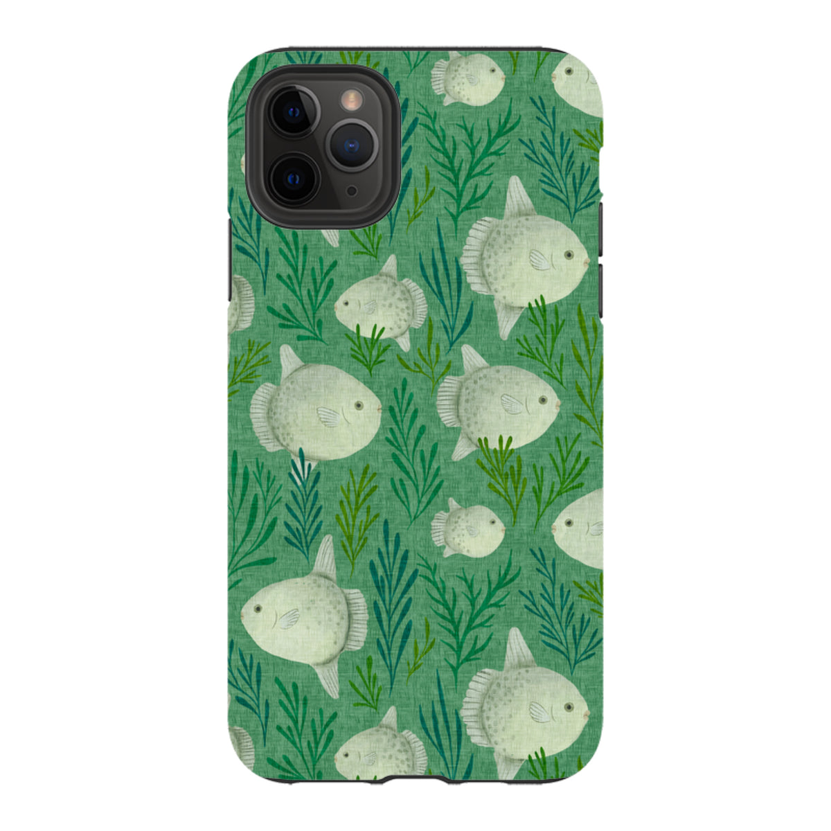 iPhone Tough Case - Sunfish green By Katherine Quinn