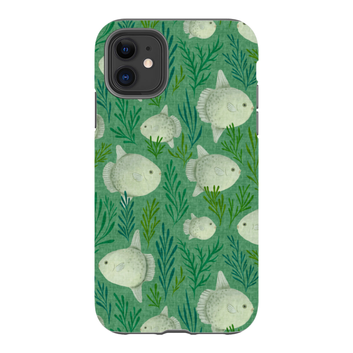 iPhone Tough Case - Sunfish green By Katherine Quinn
