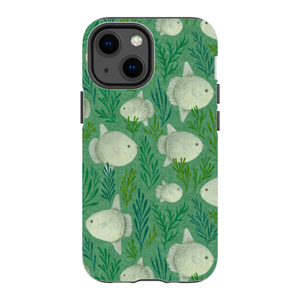 iPhone Tough Case - Sunfish green By Katherine Quinn