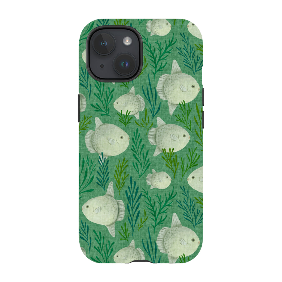 iPhone Tough Case - Sunfish green By Katherine Quinn