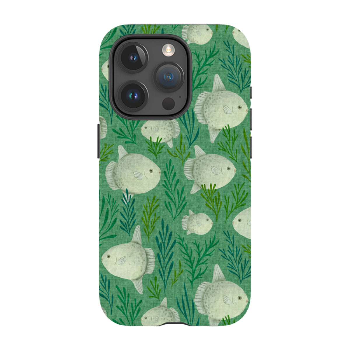 iPhone Tough Case - Sunfish green By Katherine Quinn