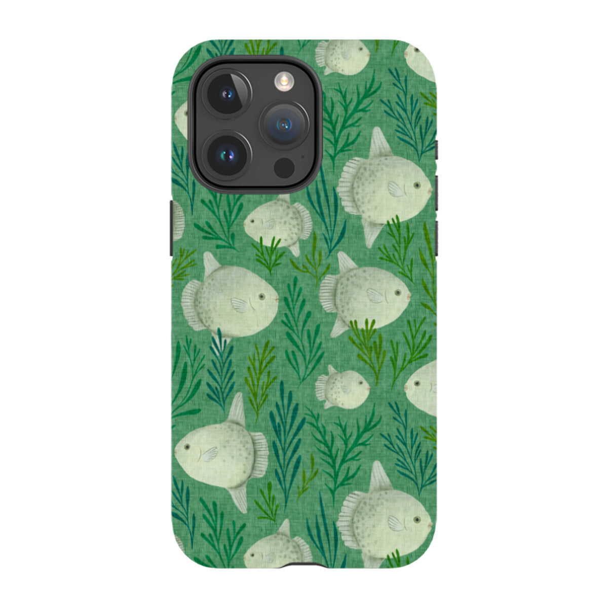 iPhone Tough Case - Sunfish green By Katherine Quinn