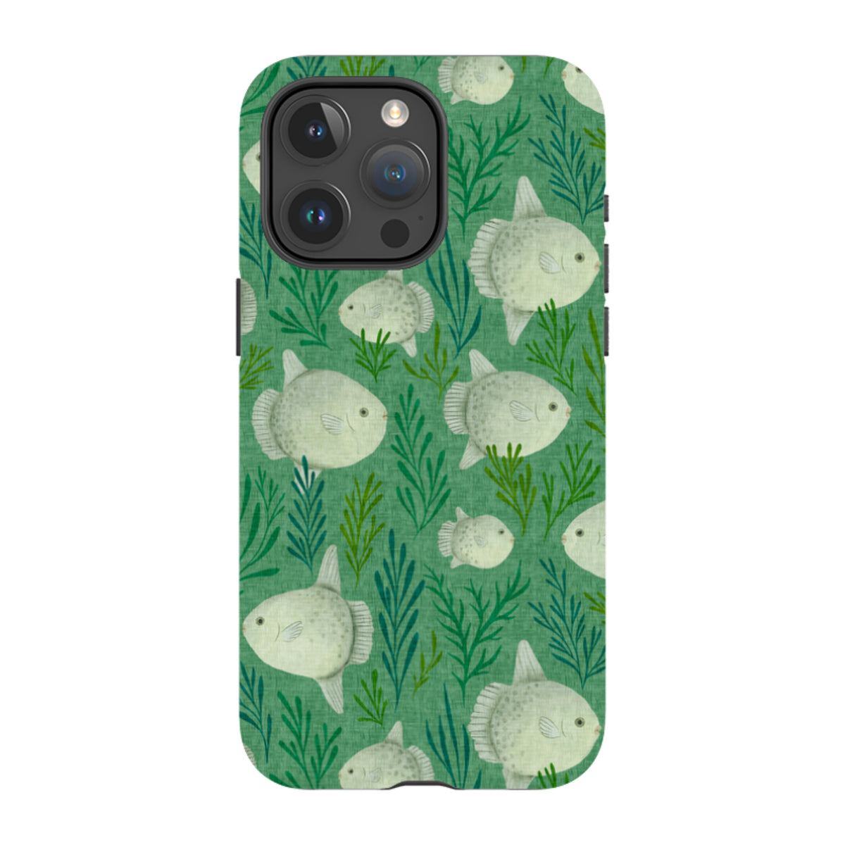 iPhone Tough Case - Sunfish green By Katherine Quinn