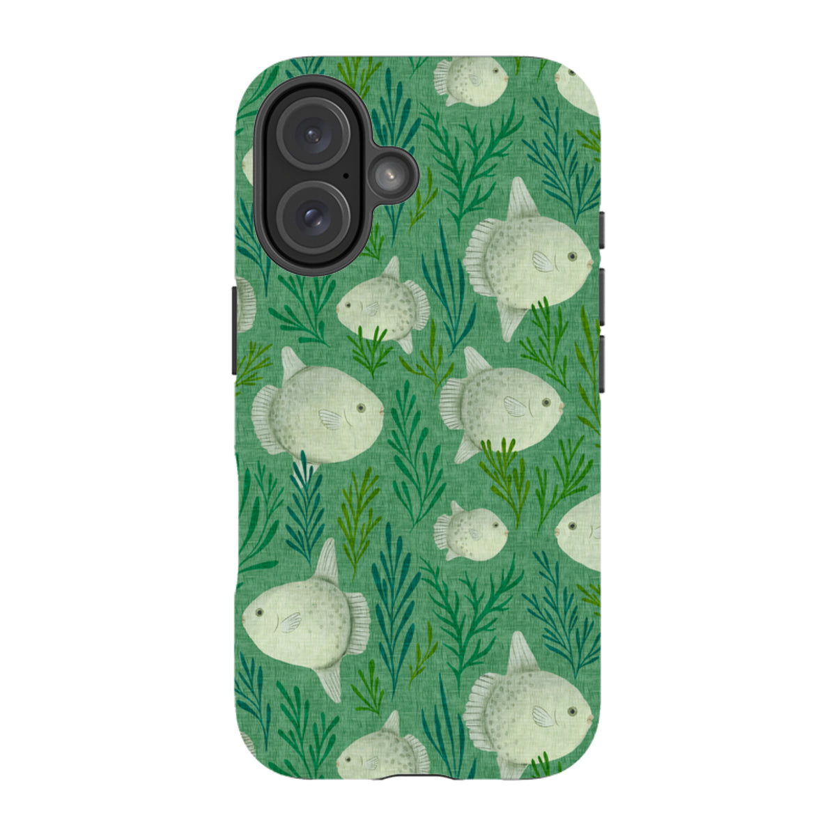iPhone Tough Case - Sunfish green By Katherine Quinn
