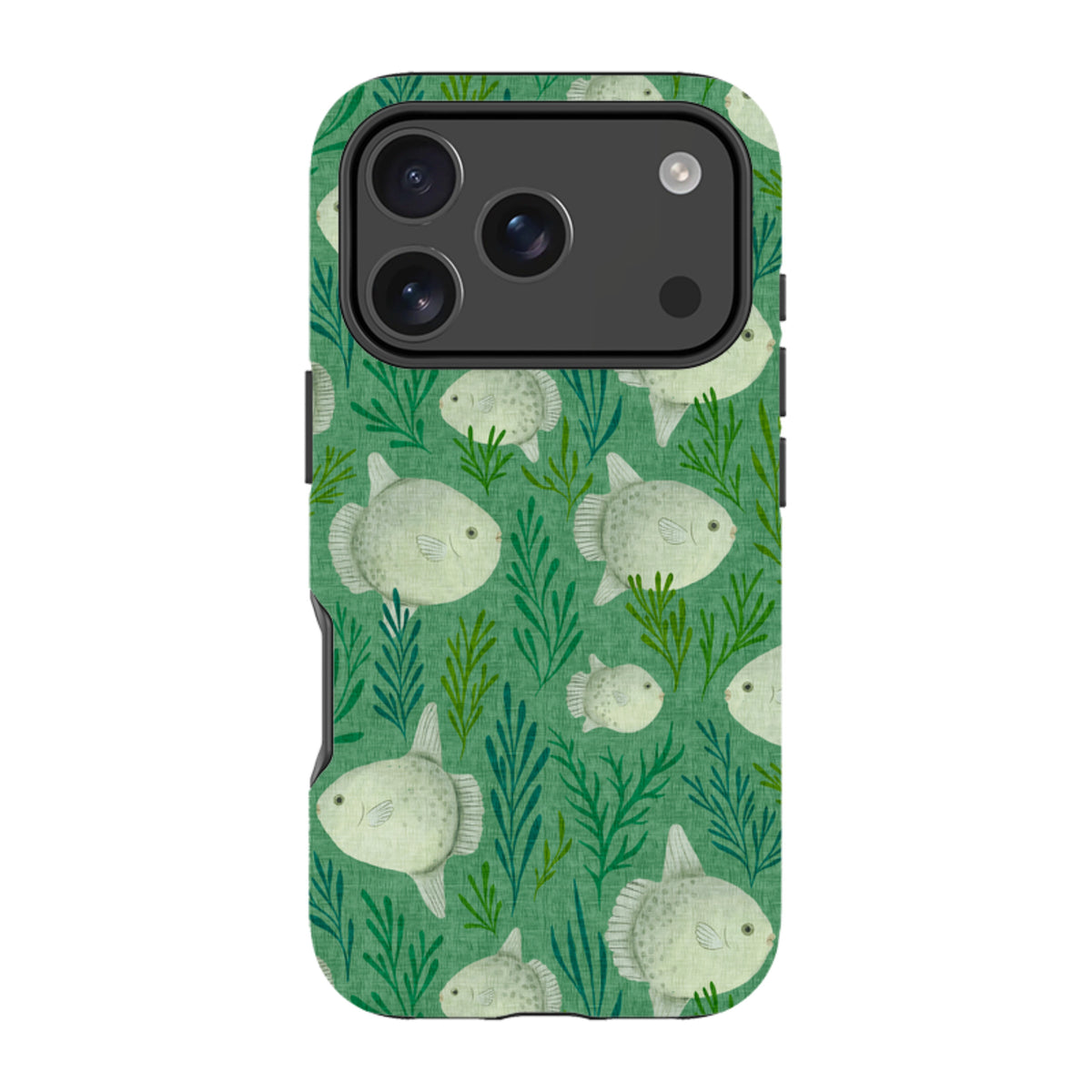 iPhone Tough Case - Sunfish green By Katherine Quinn