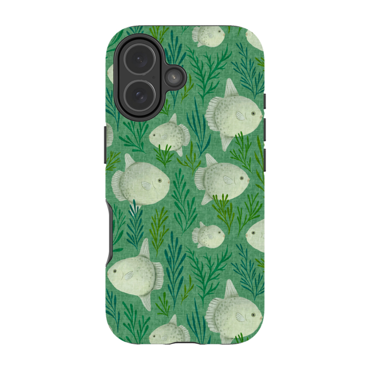 iPhone Tough Case - Sunfish green By Katherine Quinn