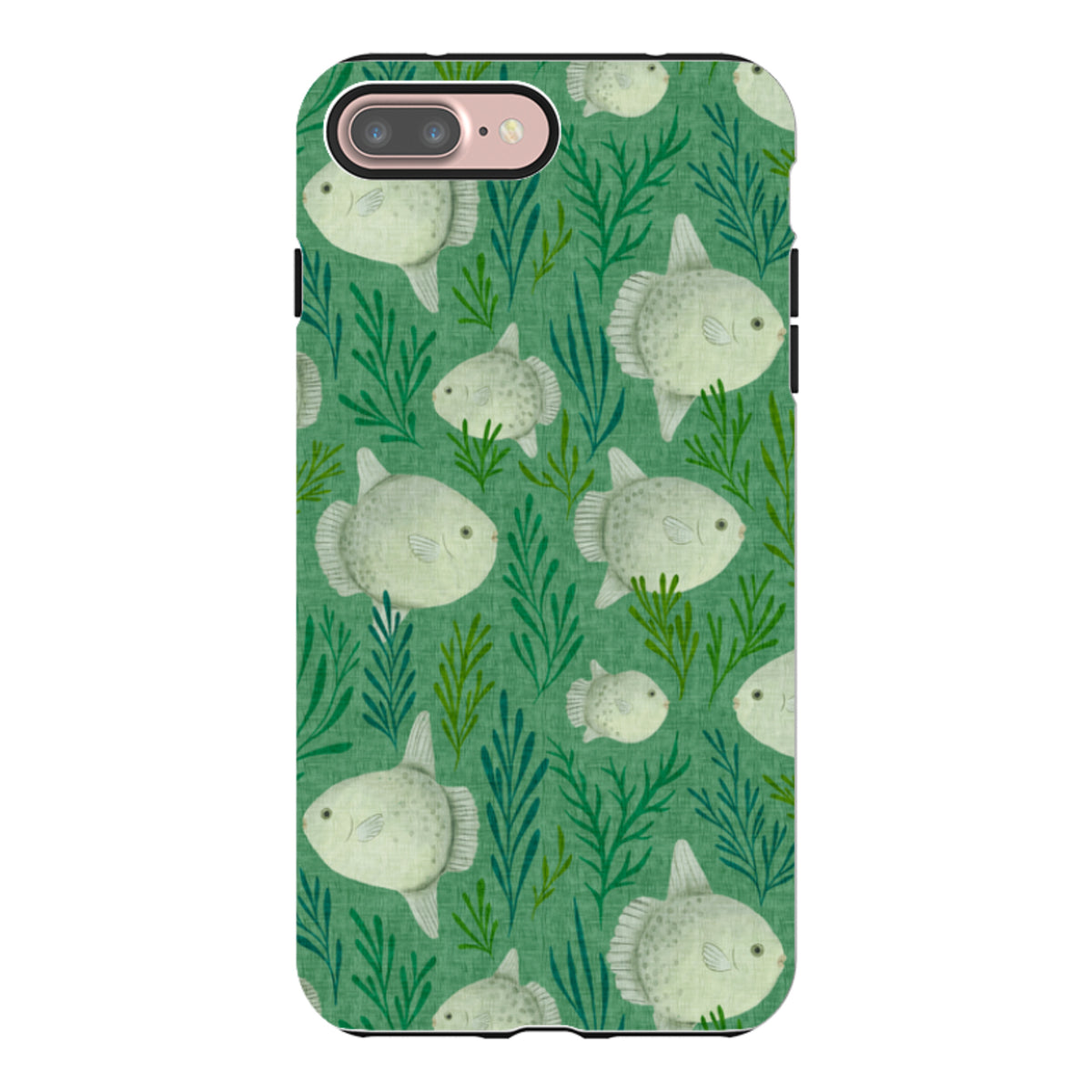 iPhone Tough Case - Sunfish green By Katherine Quinn