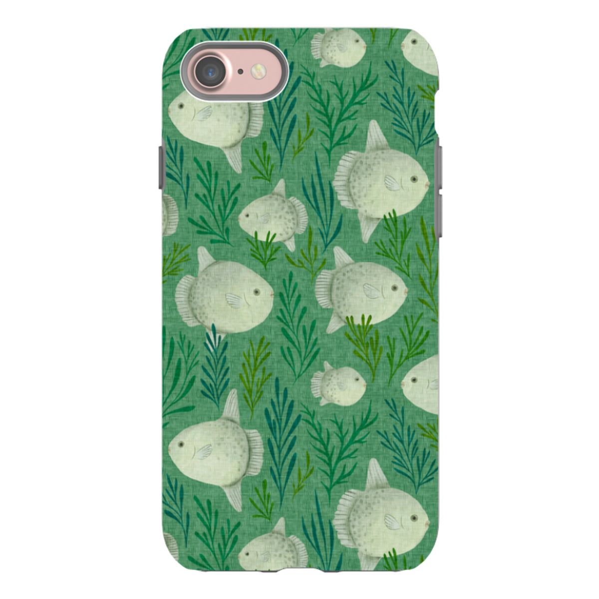 iPhone Tough Case - Sunfish green By Katherine Quinn