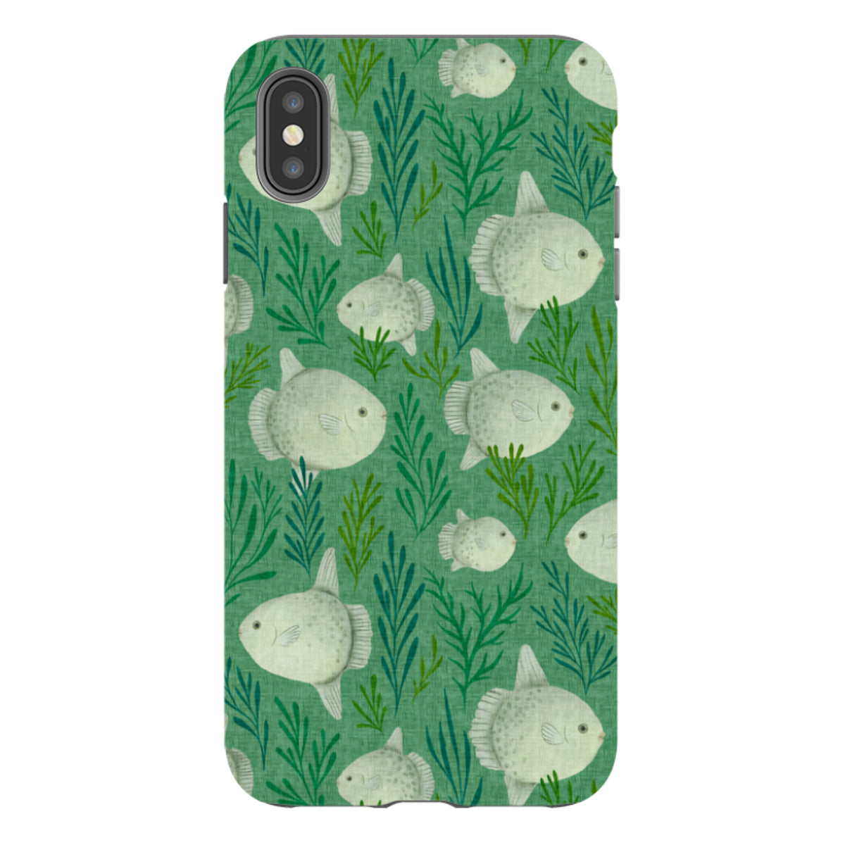iPhone Tough Case - Sunfish green By Katherine Quinn