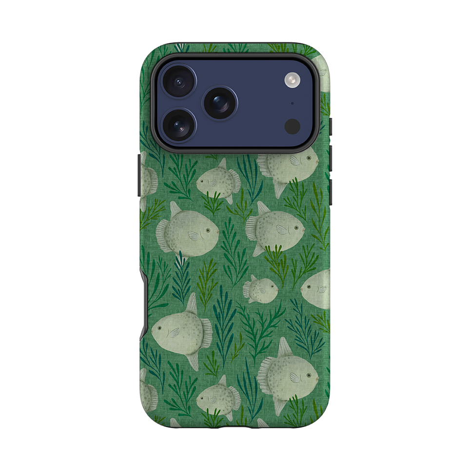 iPhone Tough Case - Sunfish green By Katherine Quinn