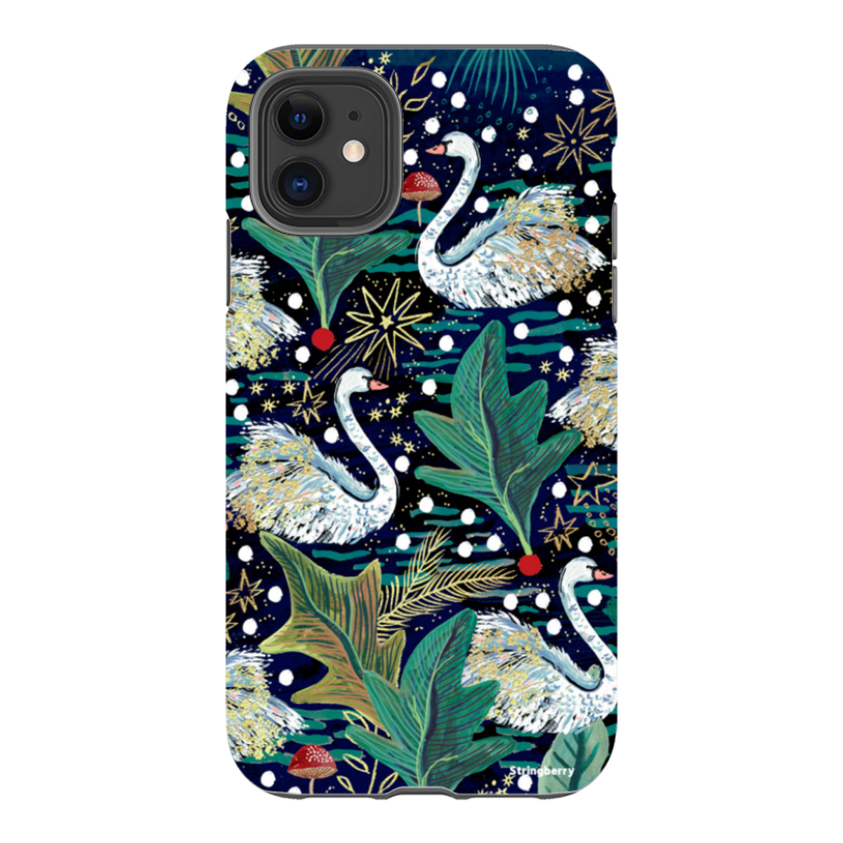 iPhone Tough Case - Swan By Emma Frances Grant