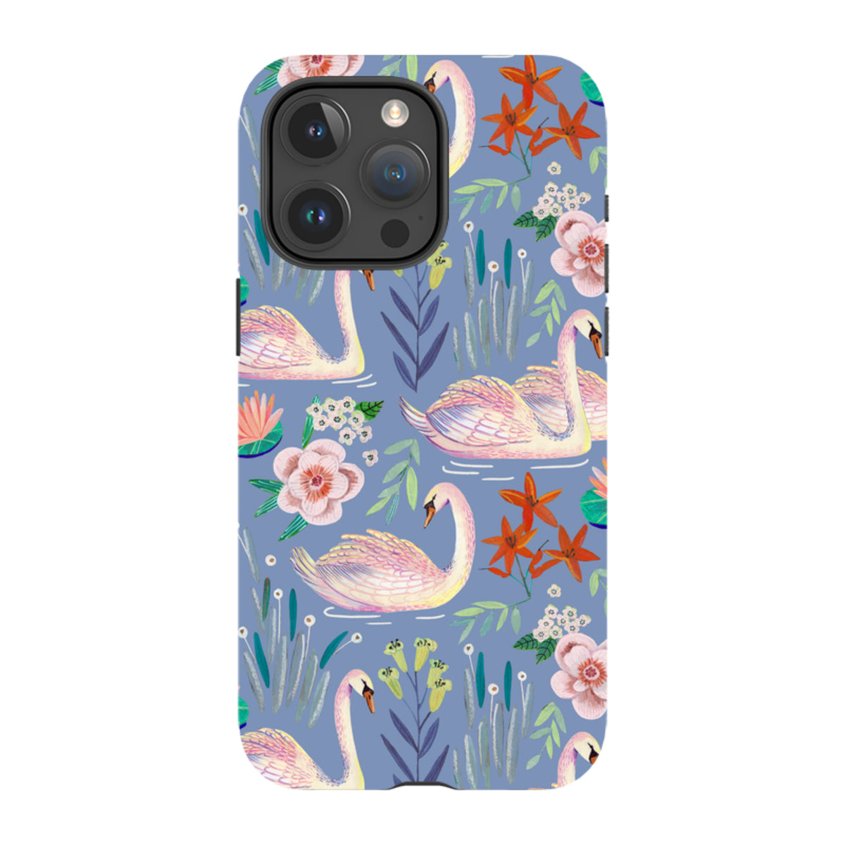 iPhone Tough Case - Swan Pattern By Caroline Bonne Muller