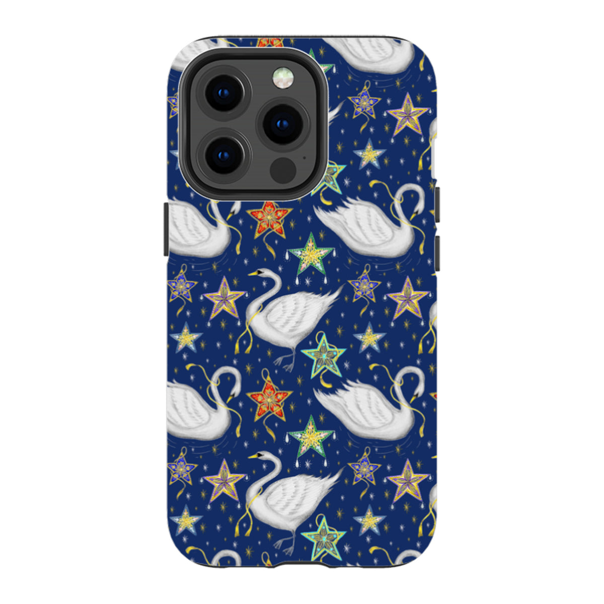 iPhone Tough Case - Swan Pattern By Catherine Rowe