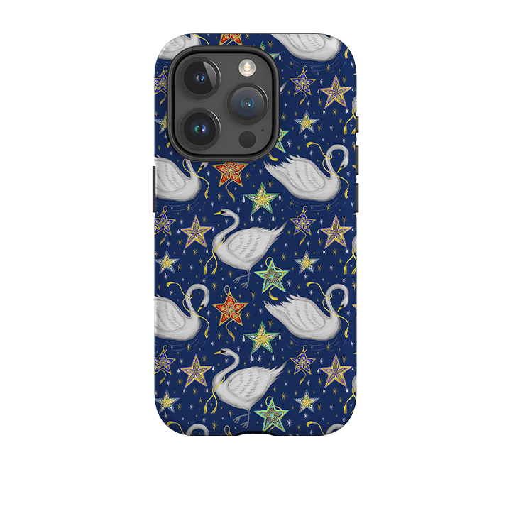 iPhone Tough Case - Swan Pattern By Catherine Rowe