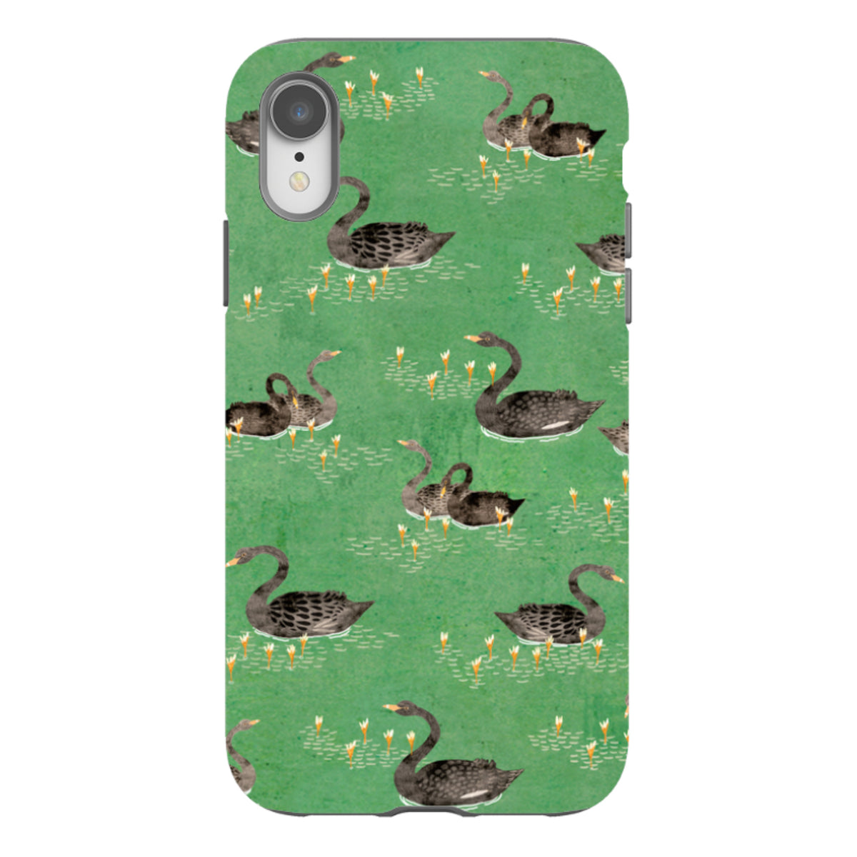iPhone Tough Case - Swans Green By Katherine Quinn