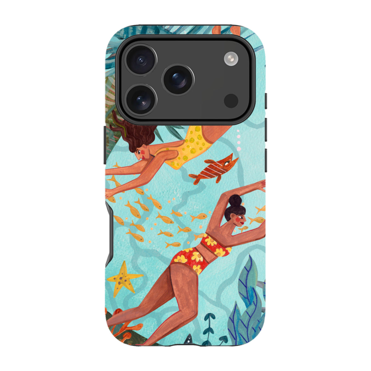 iPhone Tough Case - Swimming von Caroline Bonne Muller