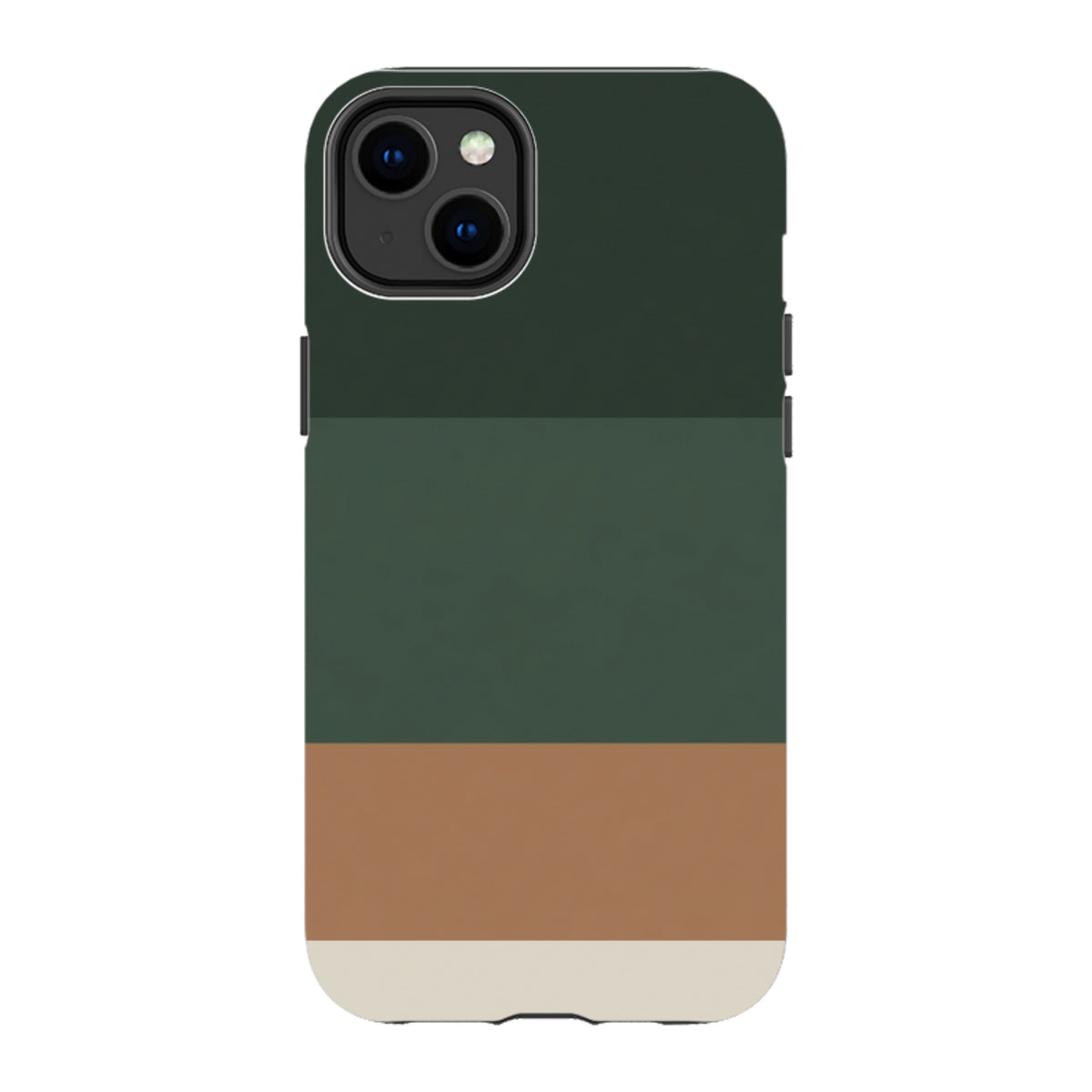 iPhone Tough Case - Terracotta and Green Gradient