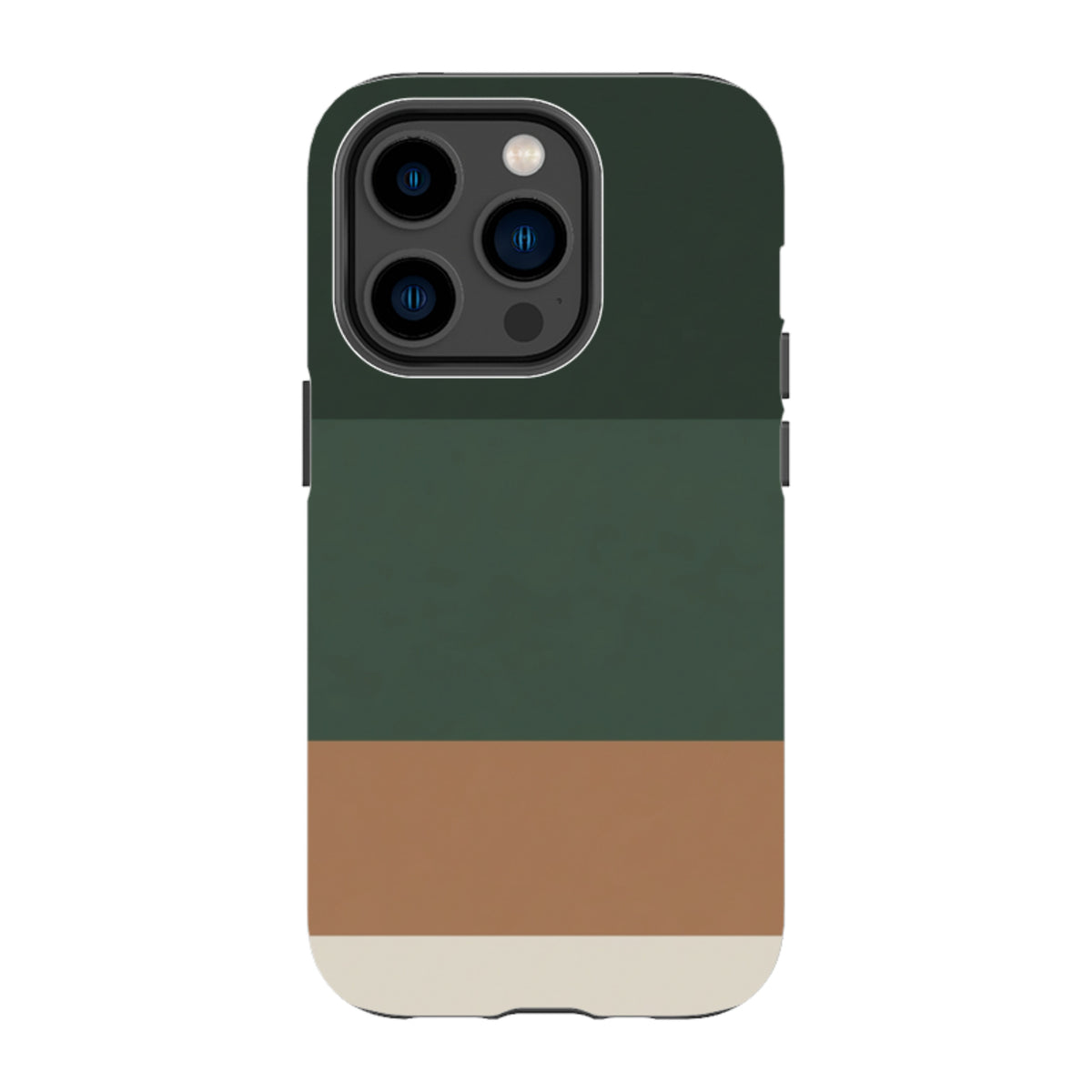 iPhone Tough Case - Terracotta and Green Gradient