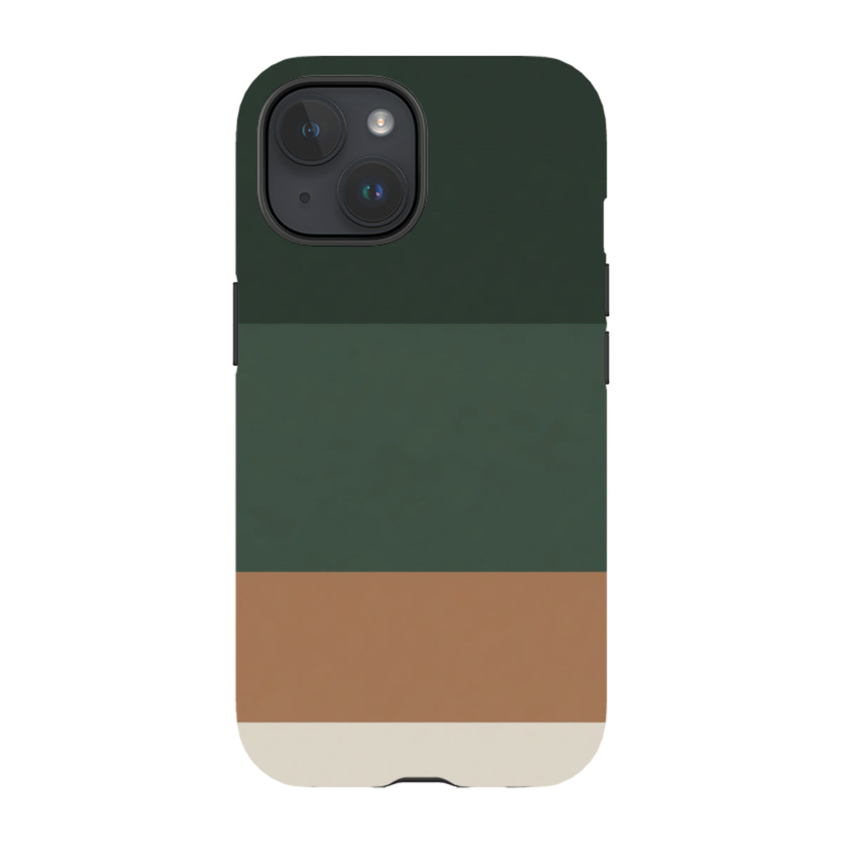iPhone Tough Case - Terracotta and Green Gradient