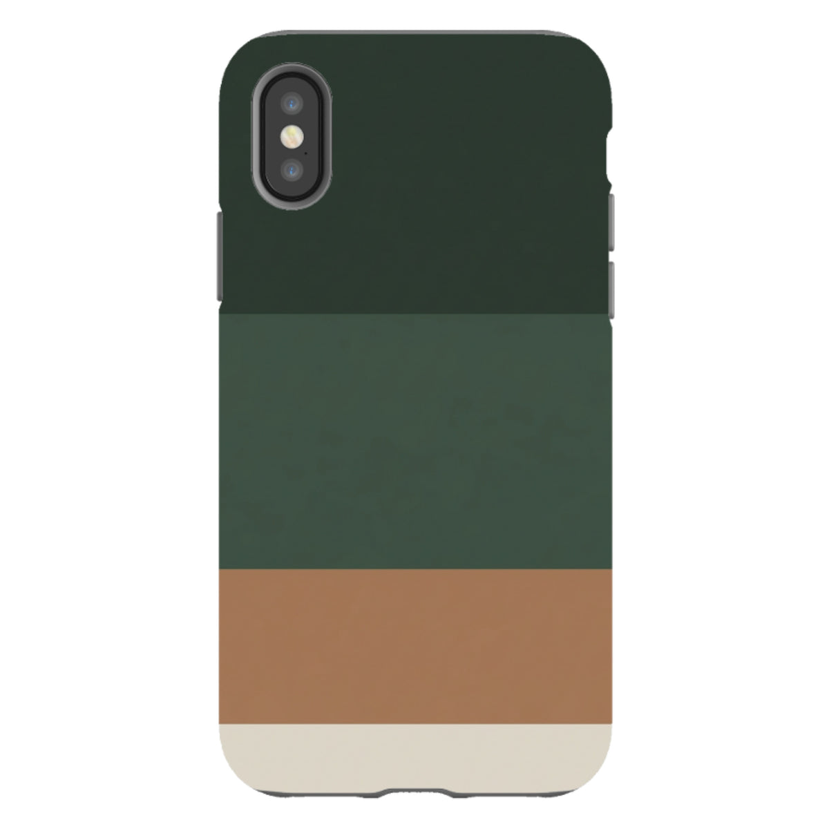 iPhone Tough Case - Terracotta and Green Gradient