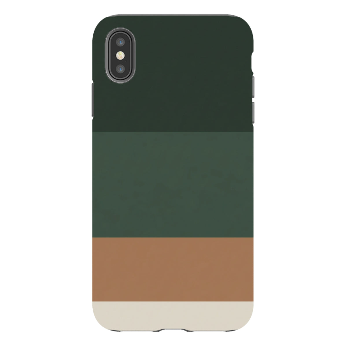 iPhone Tough Case - Terracotta and Green Gradient